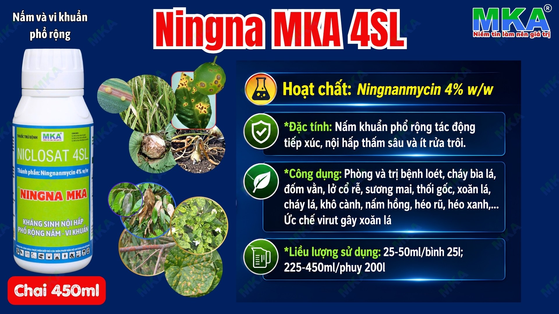Thuốc vi khuẩn Ningna MKA 4SL